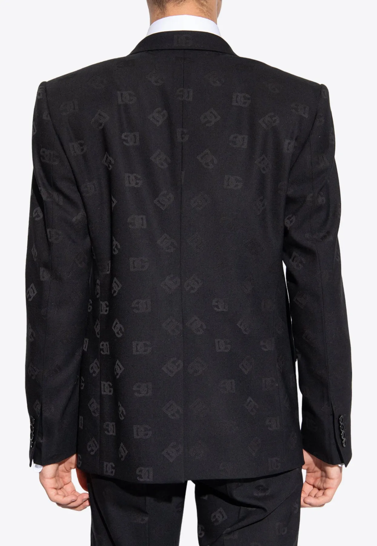 All-Over Logo-Pattern Blazer
