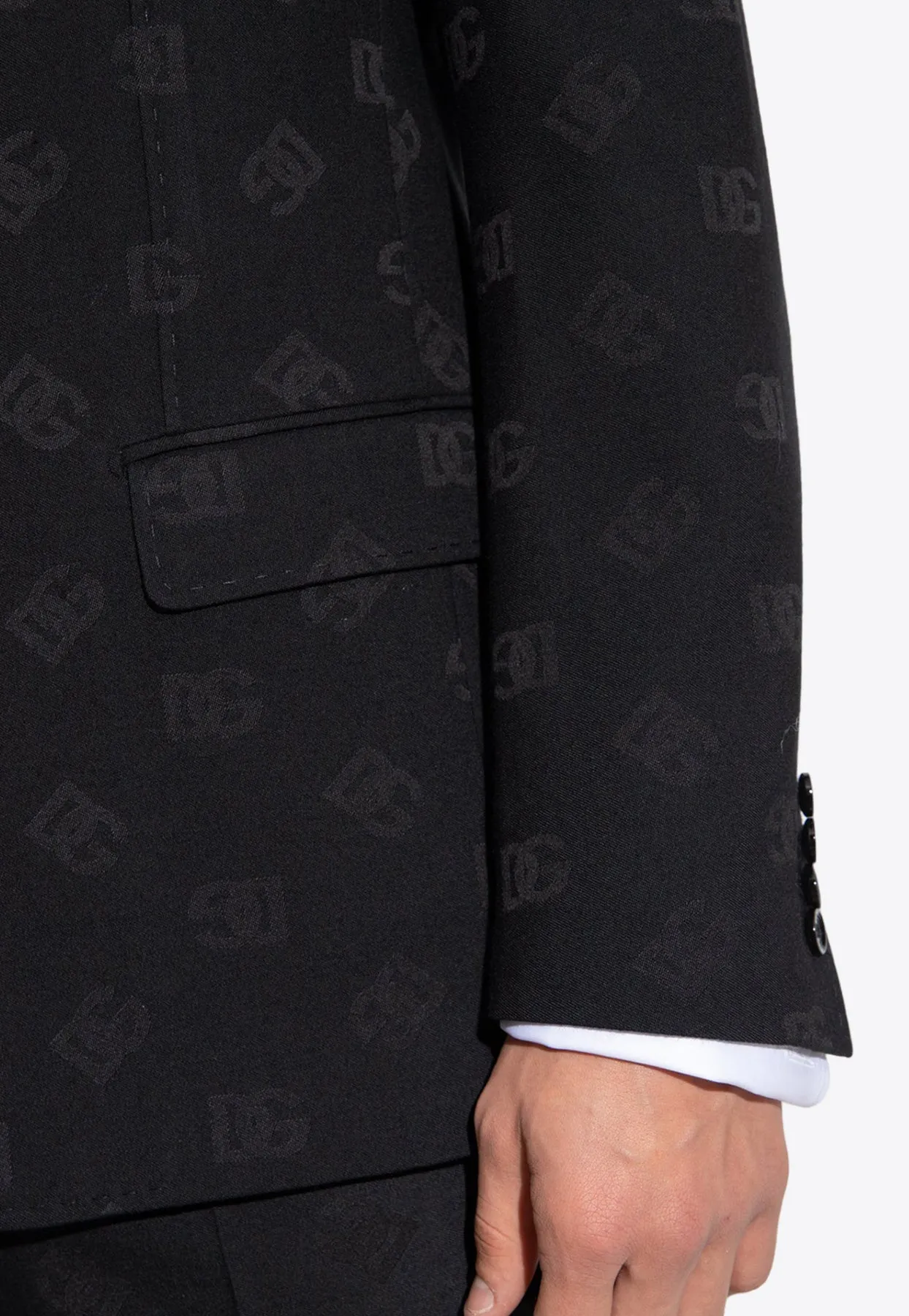 All-Over Logo-Pattern Blazer