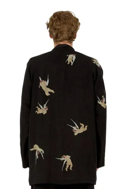 Angel Pattern Double Front Jacket
