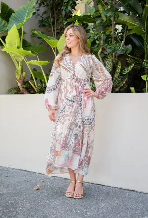 Artisan Border Print Dress
