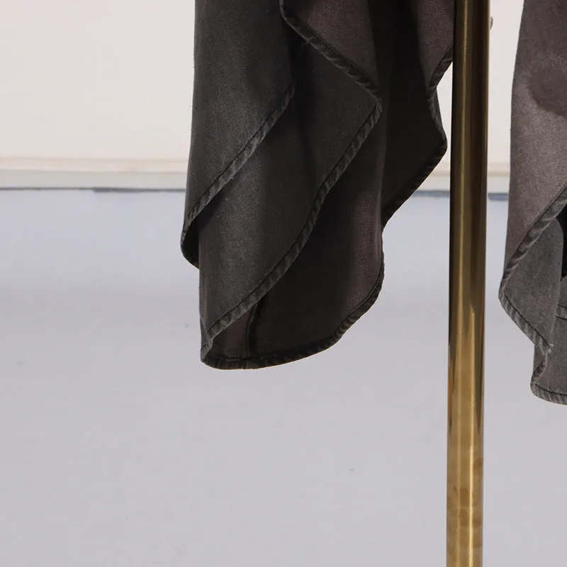 ASYMMETRICAL HALF SKIRT