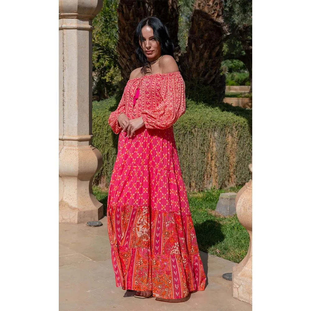 Avianna Pink Print Rio Bis Maxi Dress