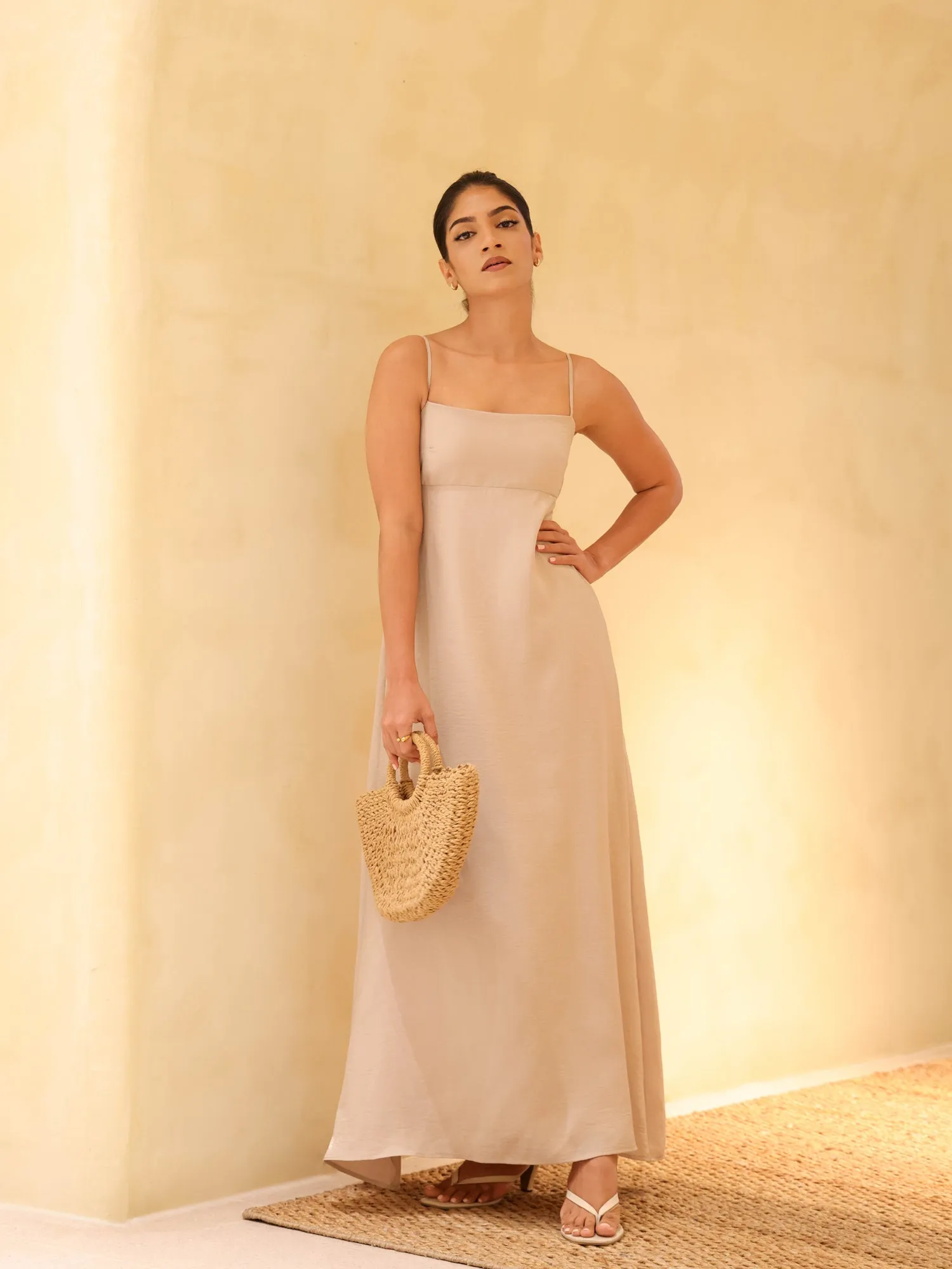 Back Smocked Maxi Dress