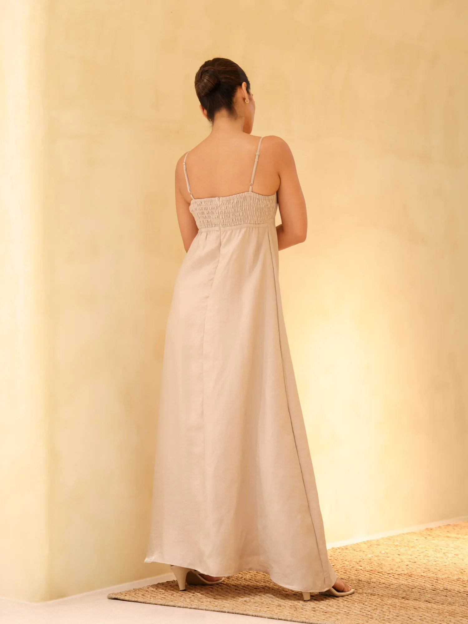 Back Smocked Maxi Dress