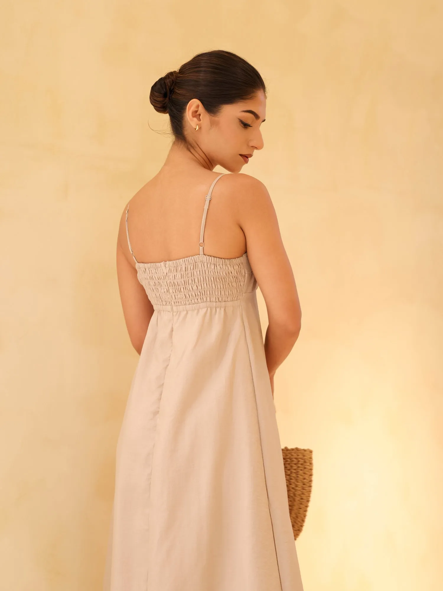 Back Smocked Maxi Dress