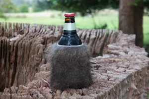 Beer Coat - Wallaby Fur Stubby Holder