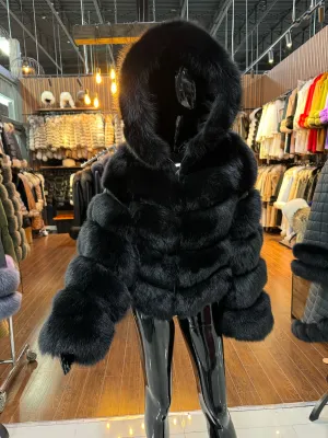 Black Fox Fur jacket