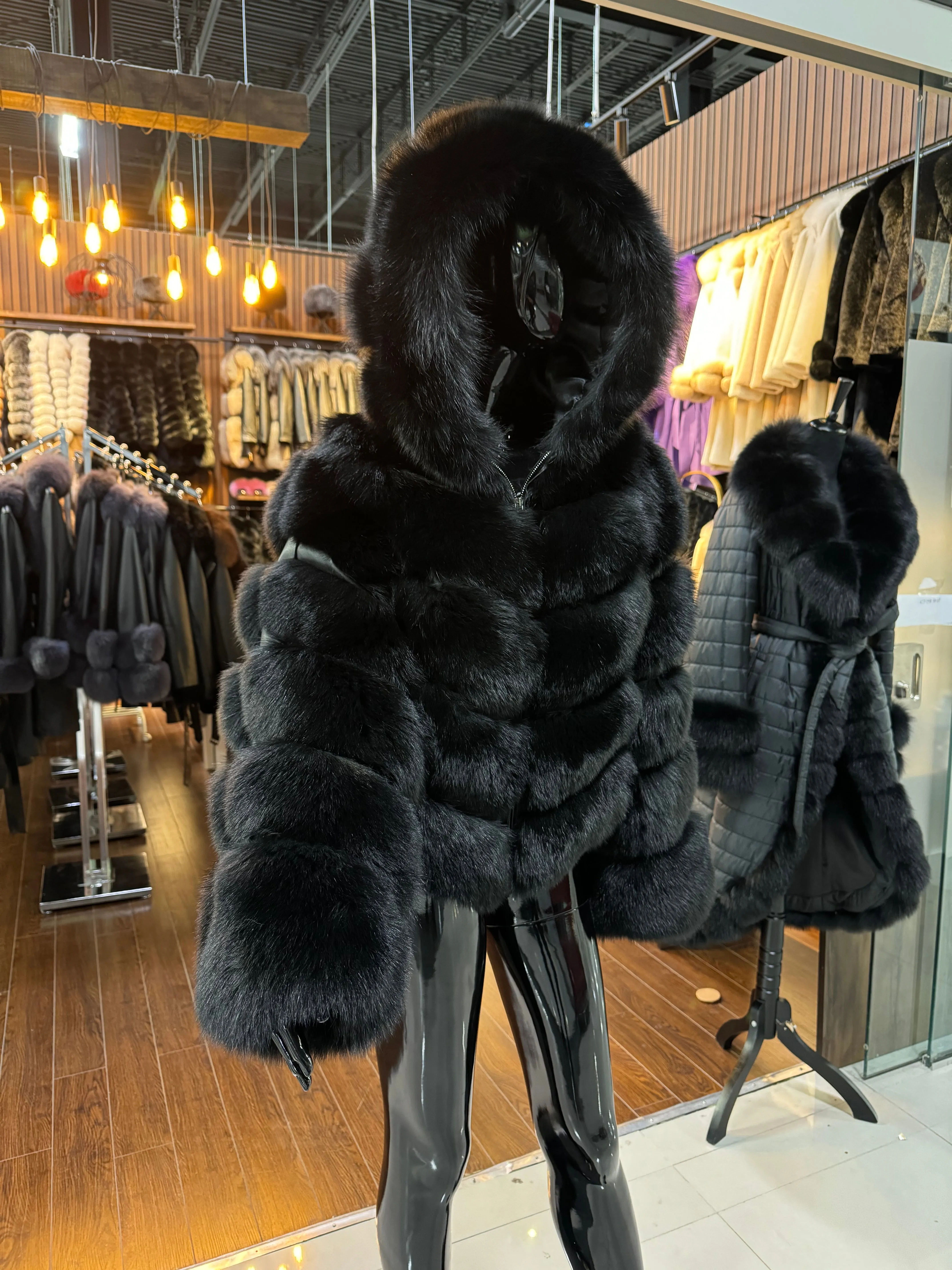 Black Fox Fur jacket