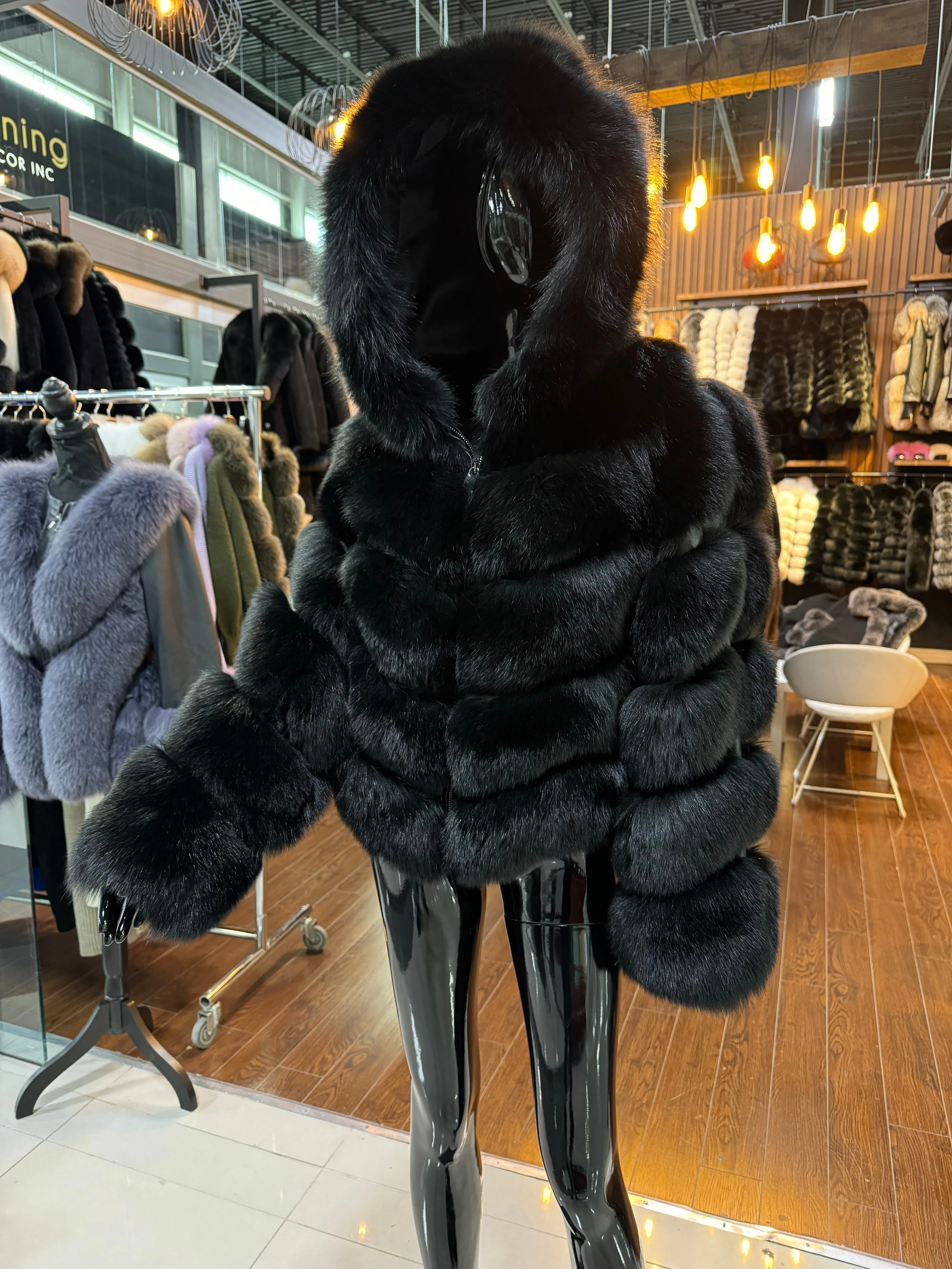 Black Fox Fur jacket