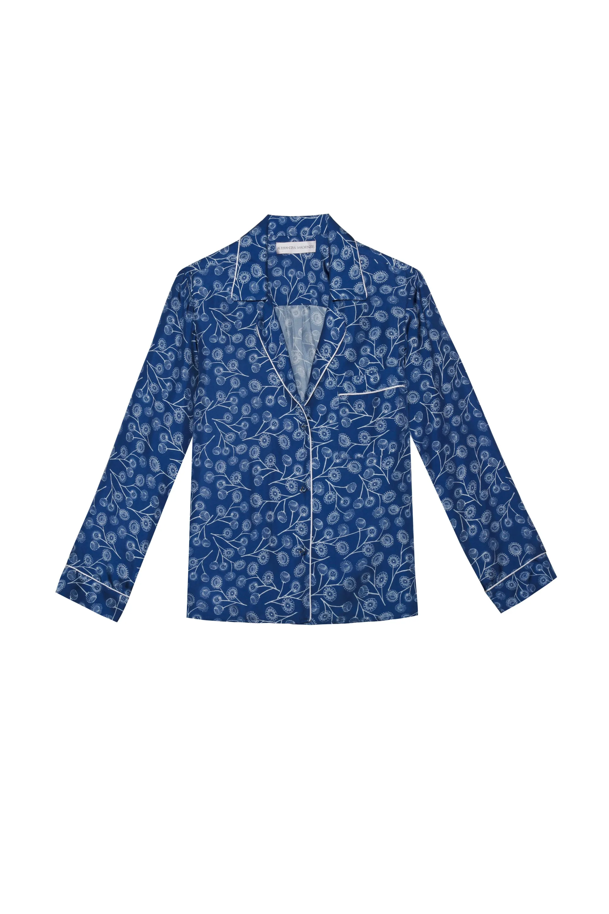 BLAIR TOP & ALLISON PANT SILK PJ SET - DANDELION