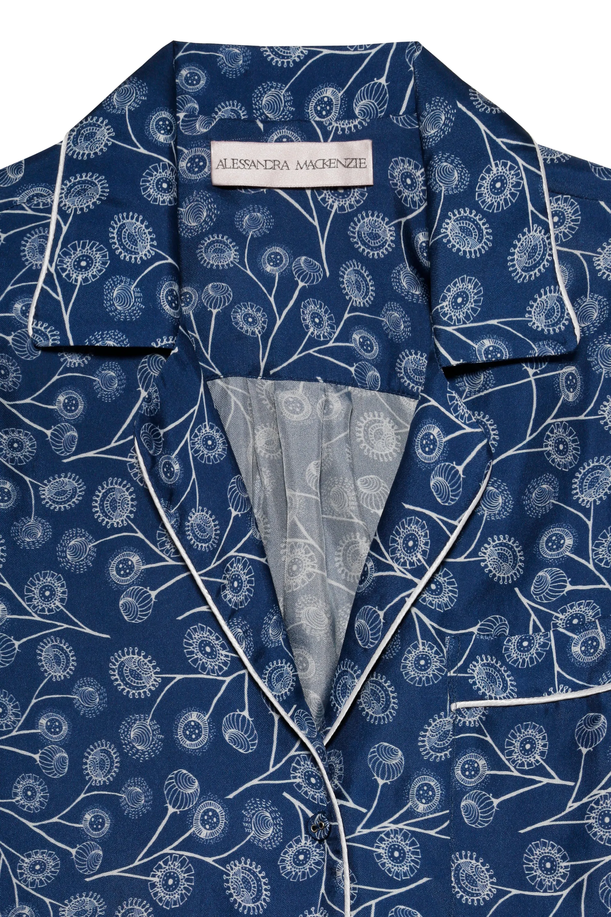 BLAIR TOP & ALLISON PANT SILK PJ SET - DANDELION