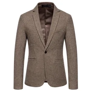 Blazers Lapel Collar Pocket Suit Coat