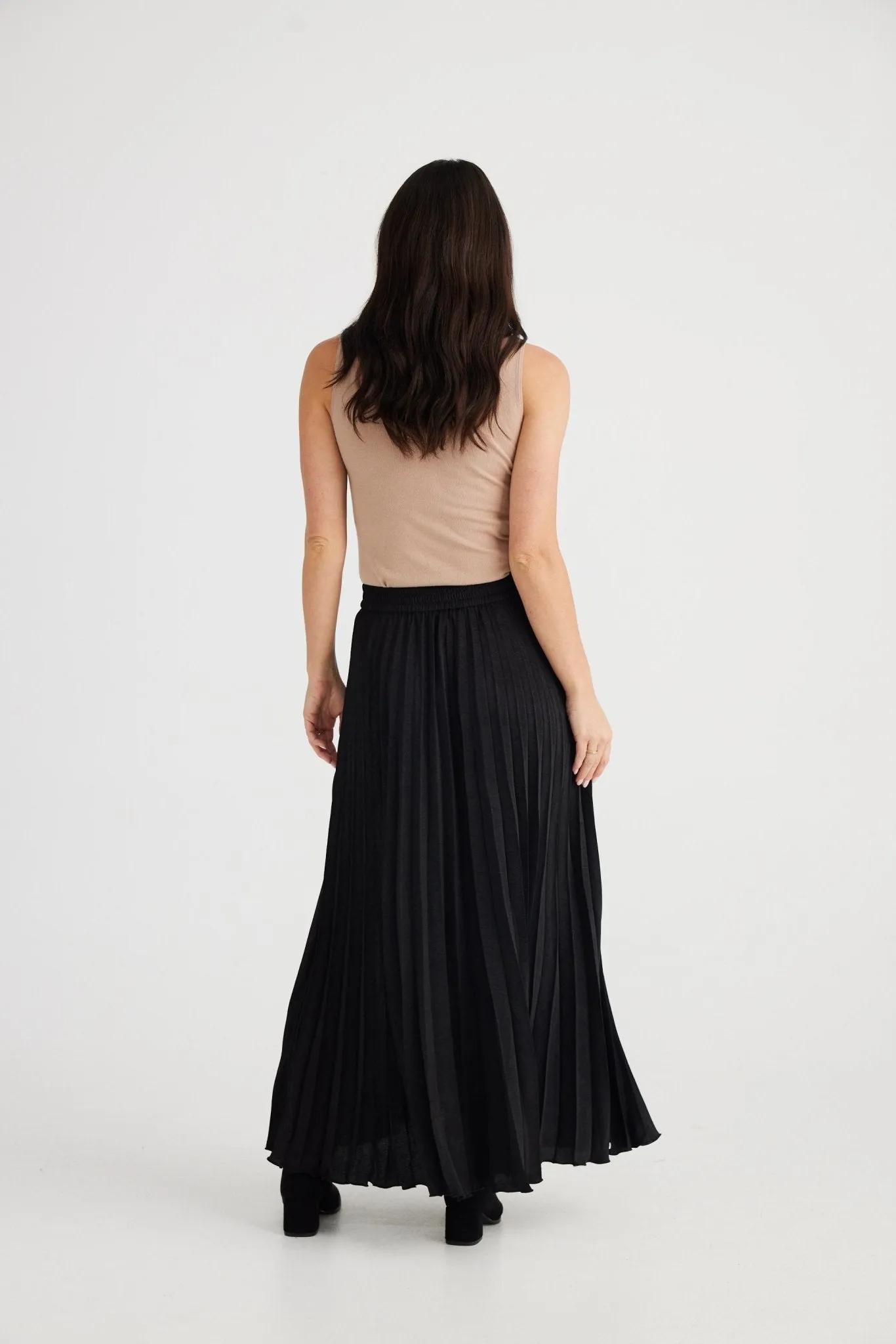 Brave & True Alias Pleated Skirt - Black