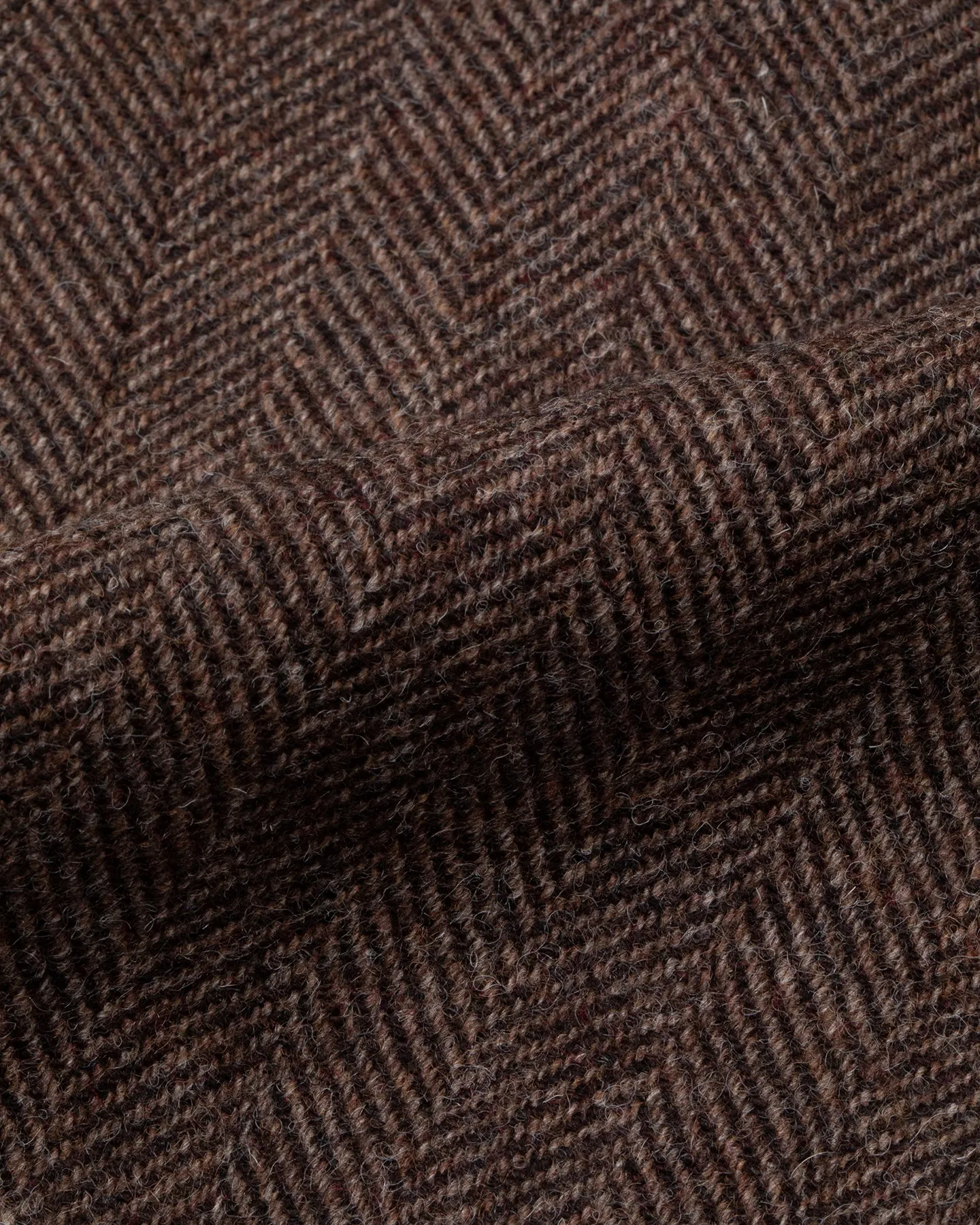 Brown Herringbone Tweed Sport Coat