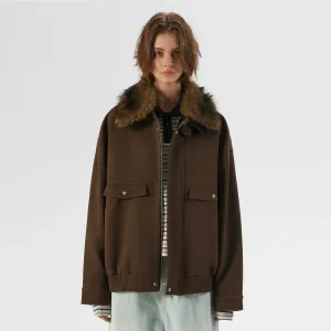 Brown Oversized Jacket