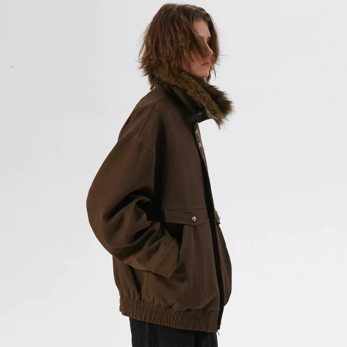 Brown Oversized Jacket