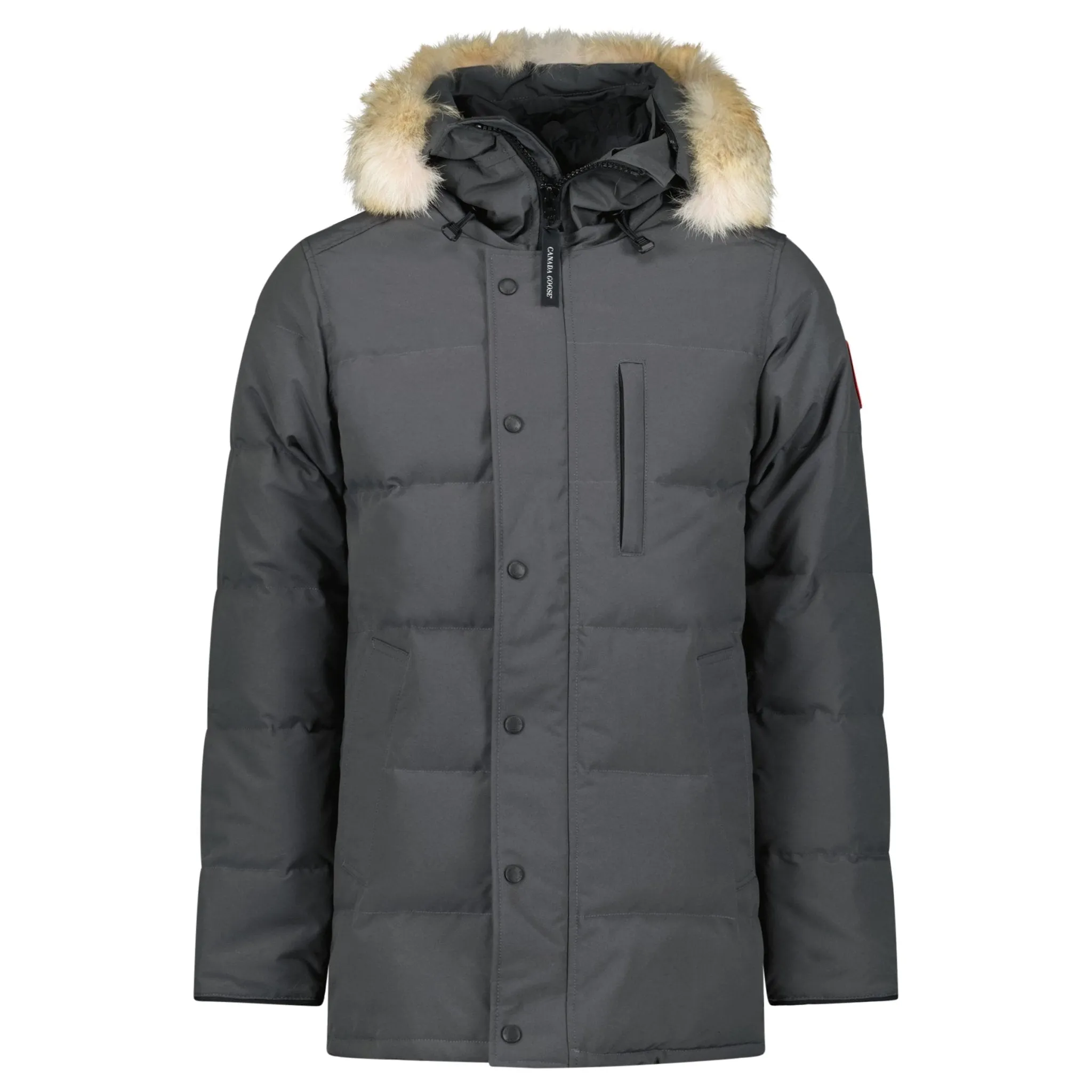 CANADA GOOSE CARSON WITH FUR PARKA JACKET GREY