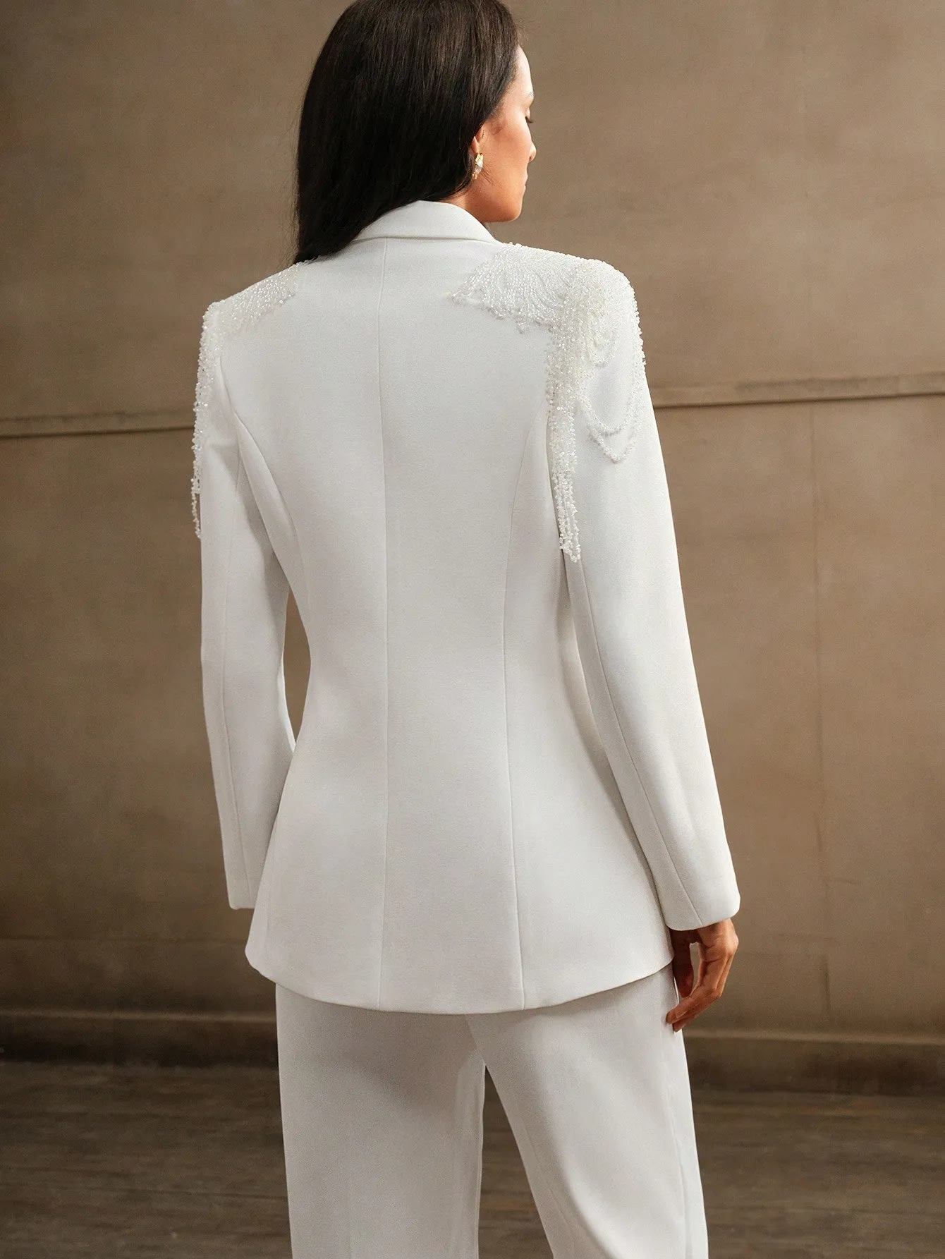 Chaqueta de traje de viaje lujosa para mujer