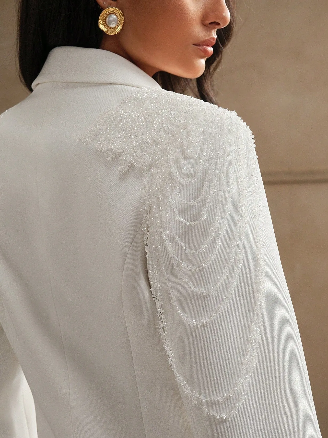 Chaqueta de traje de viaje lujosa para mujer