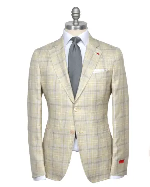 Citron and White Windowpane Sportcoat