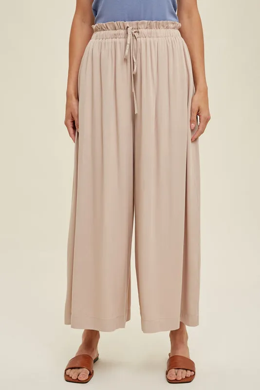 Clara Ruched Waist Flow Crop Pant