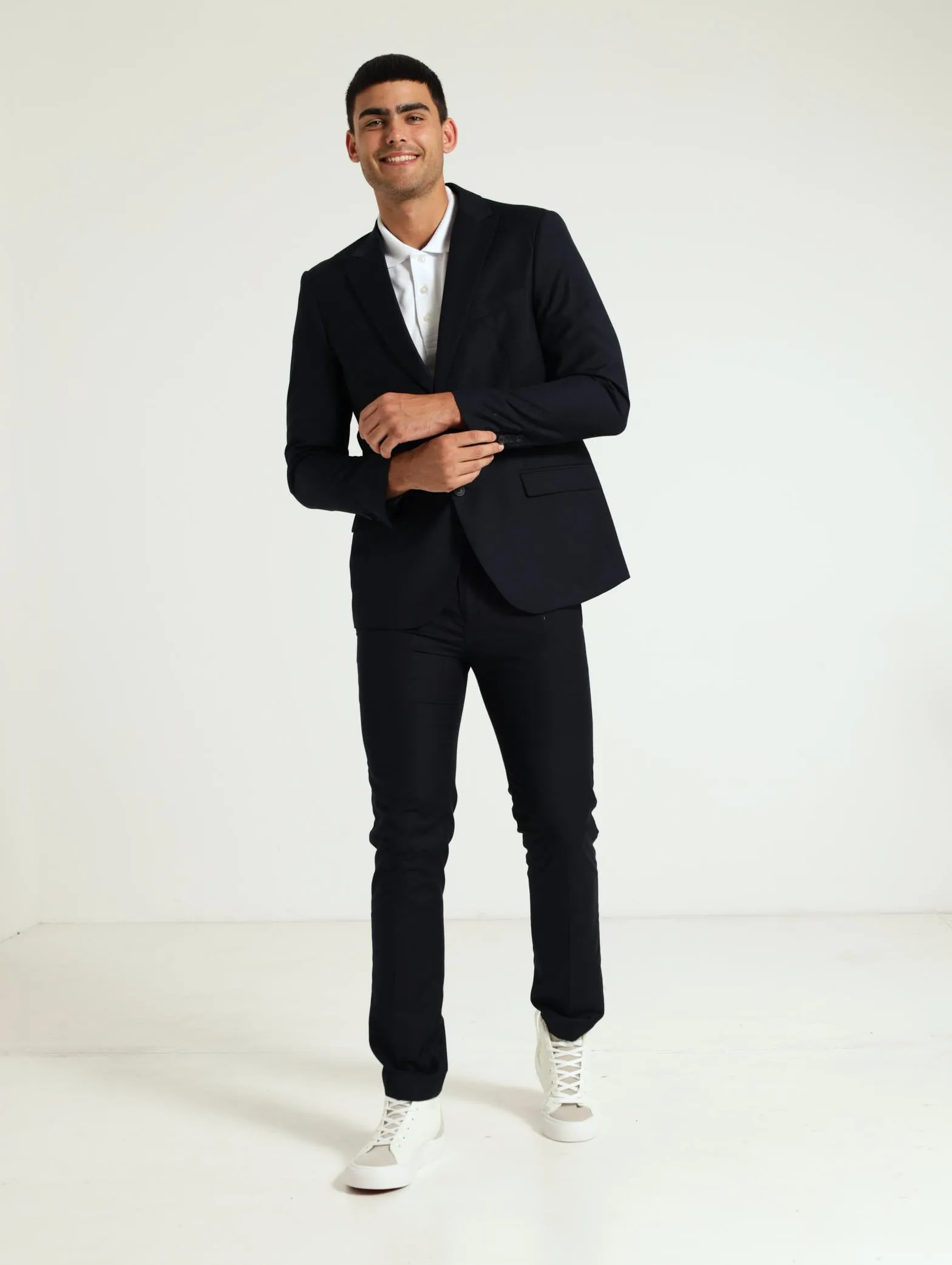 Classic Suit Jacket - Navy
