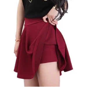 Clobee 2018 Woman Shorts Skirt Fashion High Waist Sexy Office Lady Skirts Female Elastic Mini Skirt Autumn Women Skirt