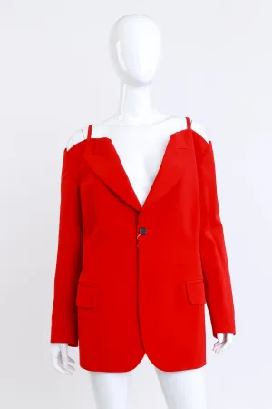 Cold Shoulder Blazer