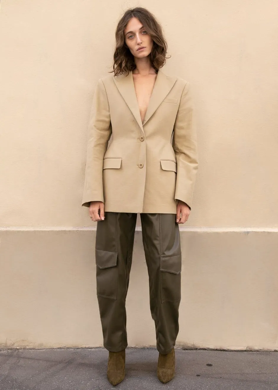 Colette Hourglass Blazer - Camel