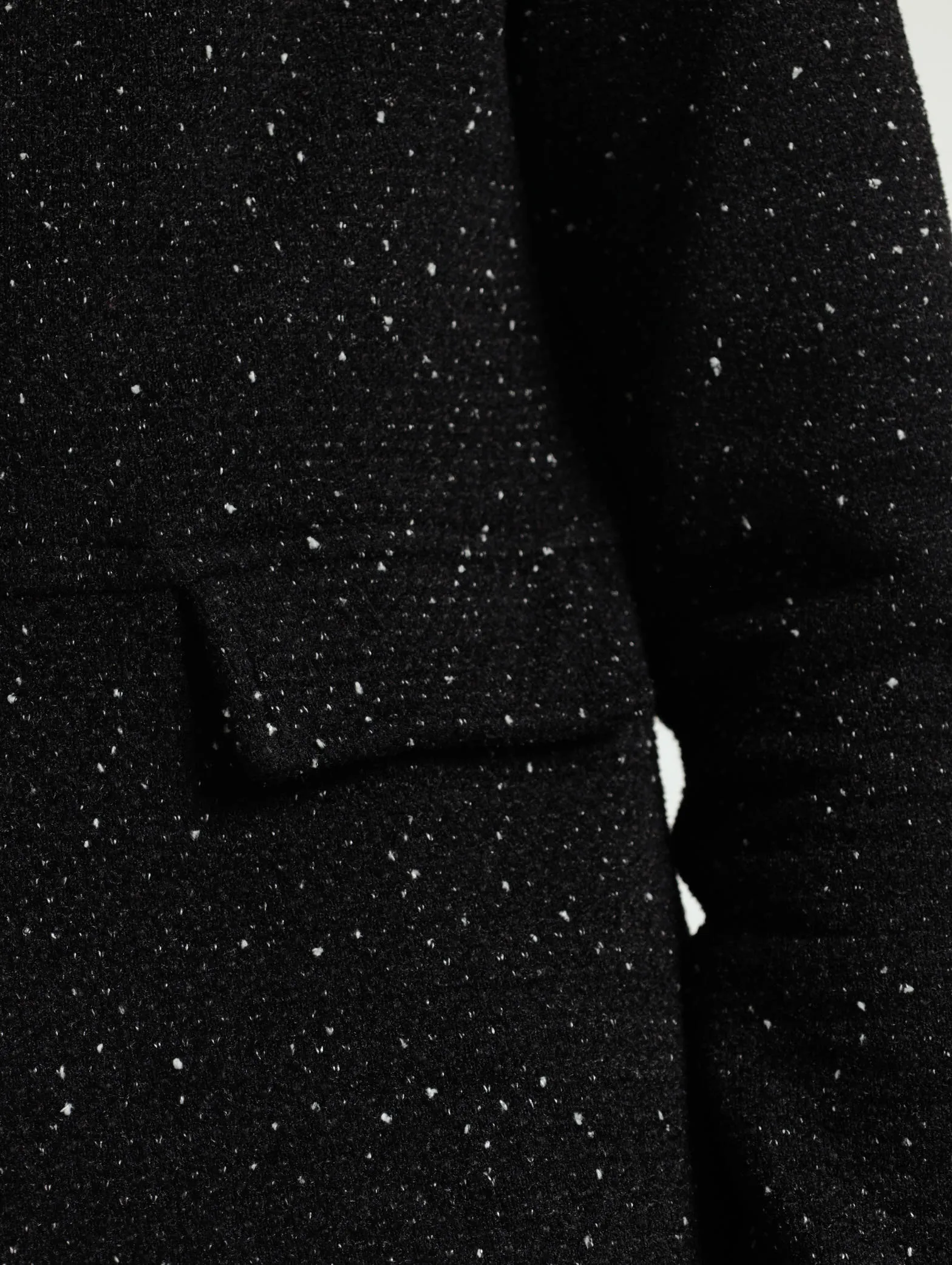 Collarless Jacket - Black