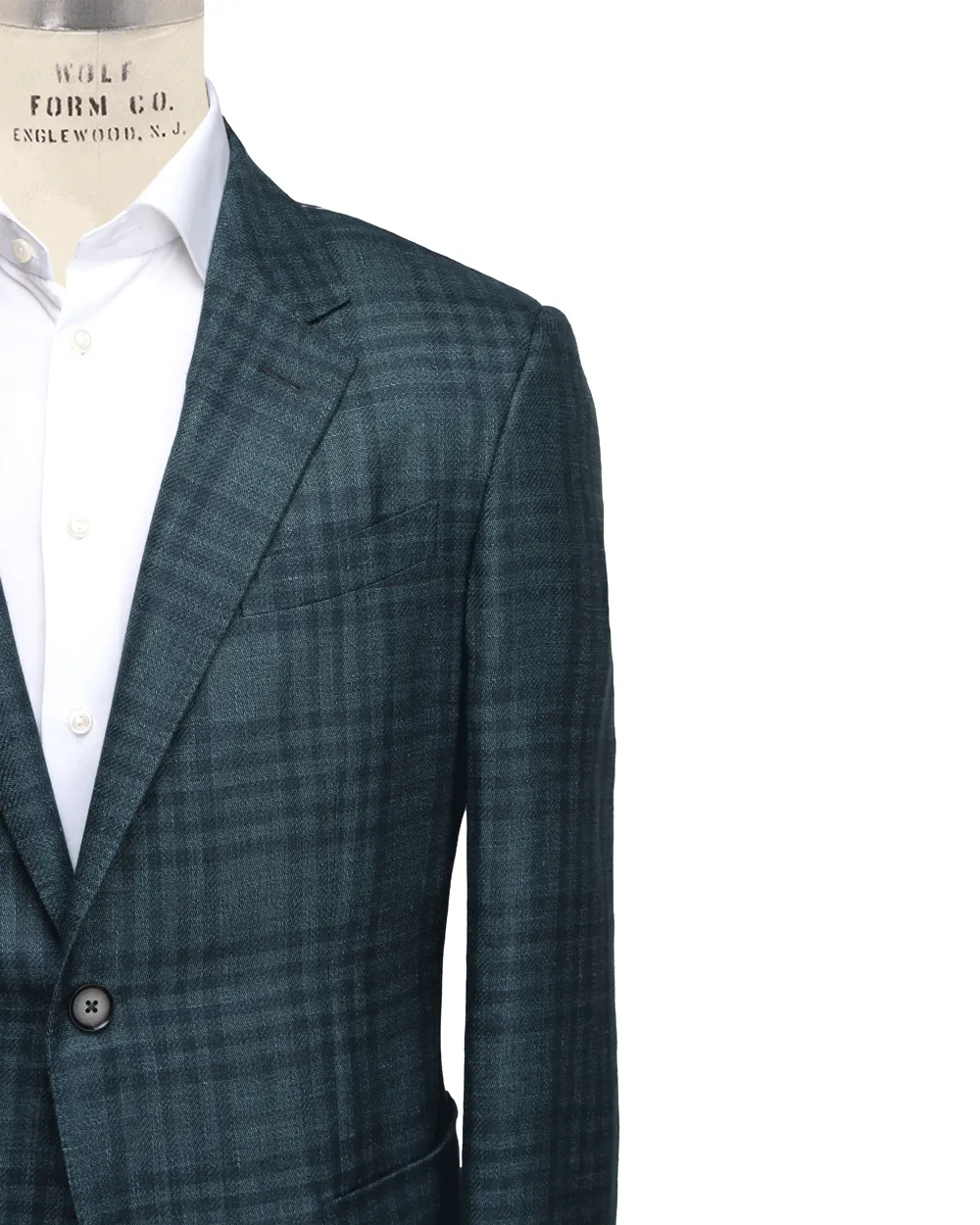 Dark Teal Overcheck Sportcoat