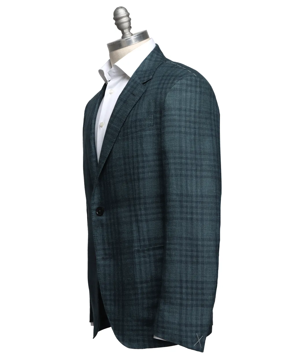 Dark Teal Overcheck Sportcoat