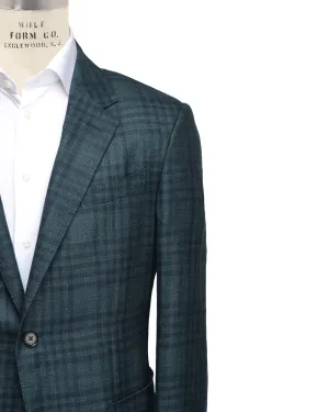 Dark Teal Overcheck Sportcoat