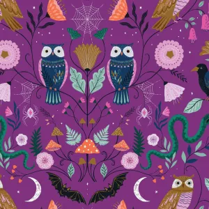Dashwood Studio - Twilight - Owls - Purple