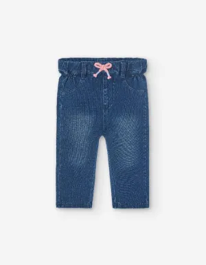 Denim Paperbag Pants
