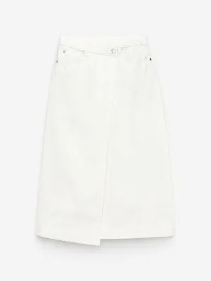 Denim Wrap Skirt