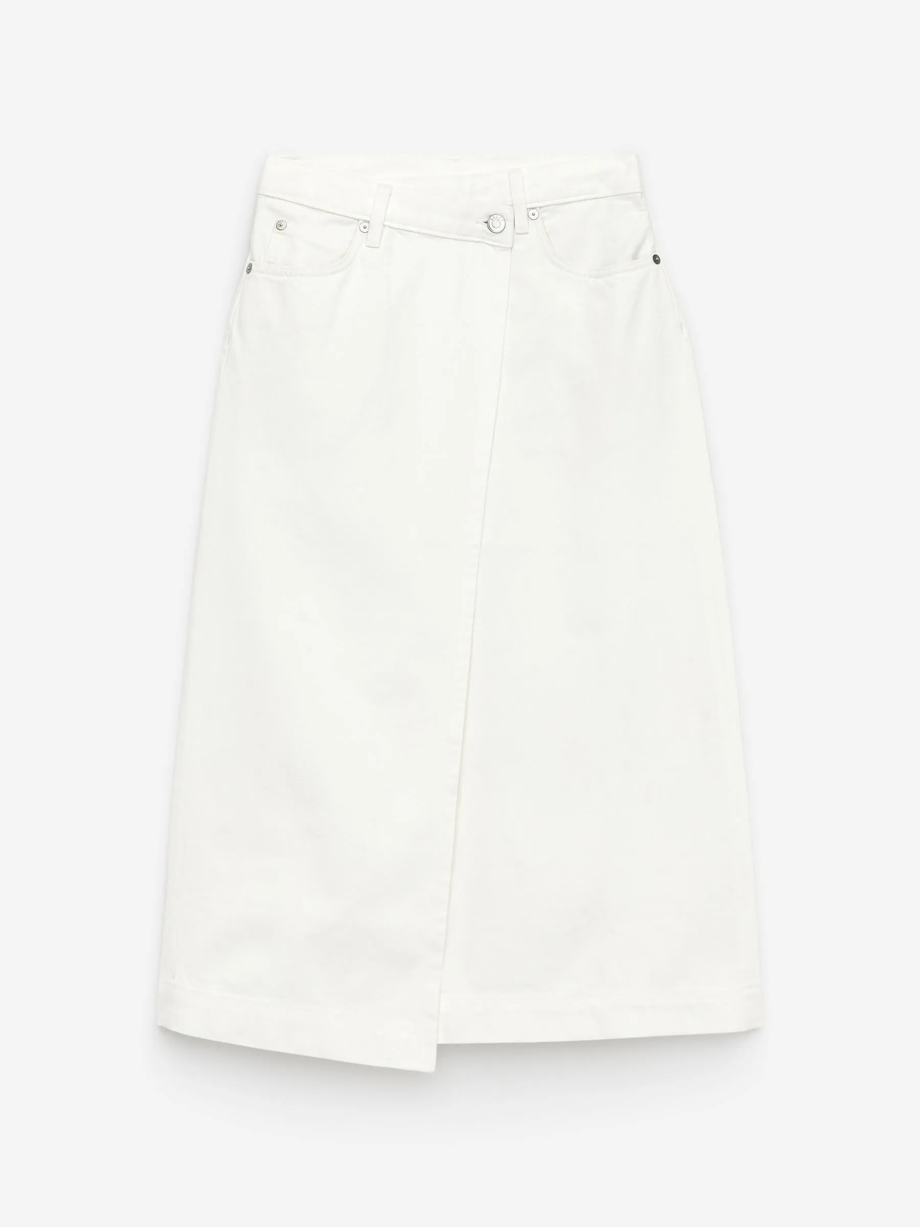 Denim Wrap Skirt