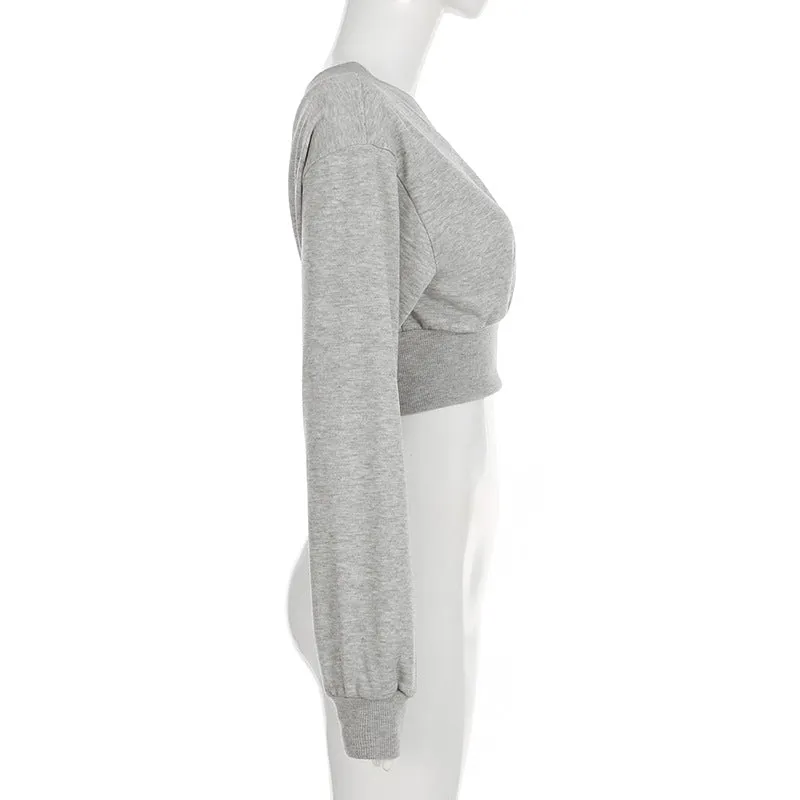Designer Personality Irregular Asymmetrical Collar Off-Shoulder Waist-Cinching Slimming Versatile Short-Sleeved Long Sleeve Knitted Top.C-241018-5