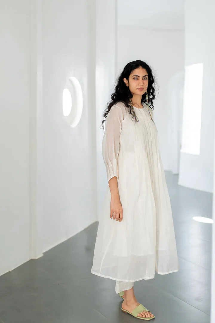 Dewy Mist Pleated Kurta Set