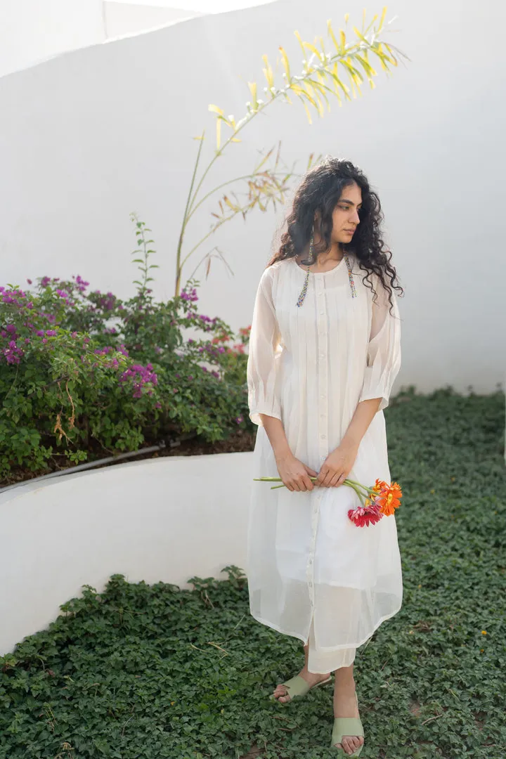 Dewy Mist Pleated Kurta Set