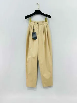 DOLCE & GABBANA High Waisted Beige Pants US0