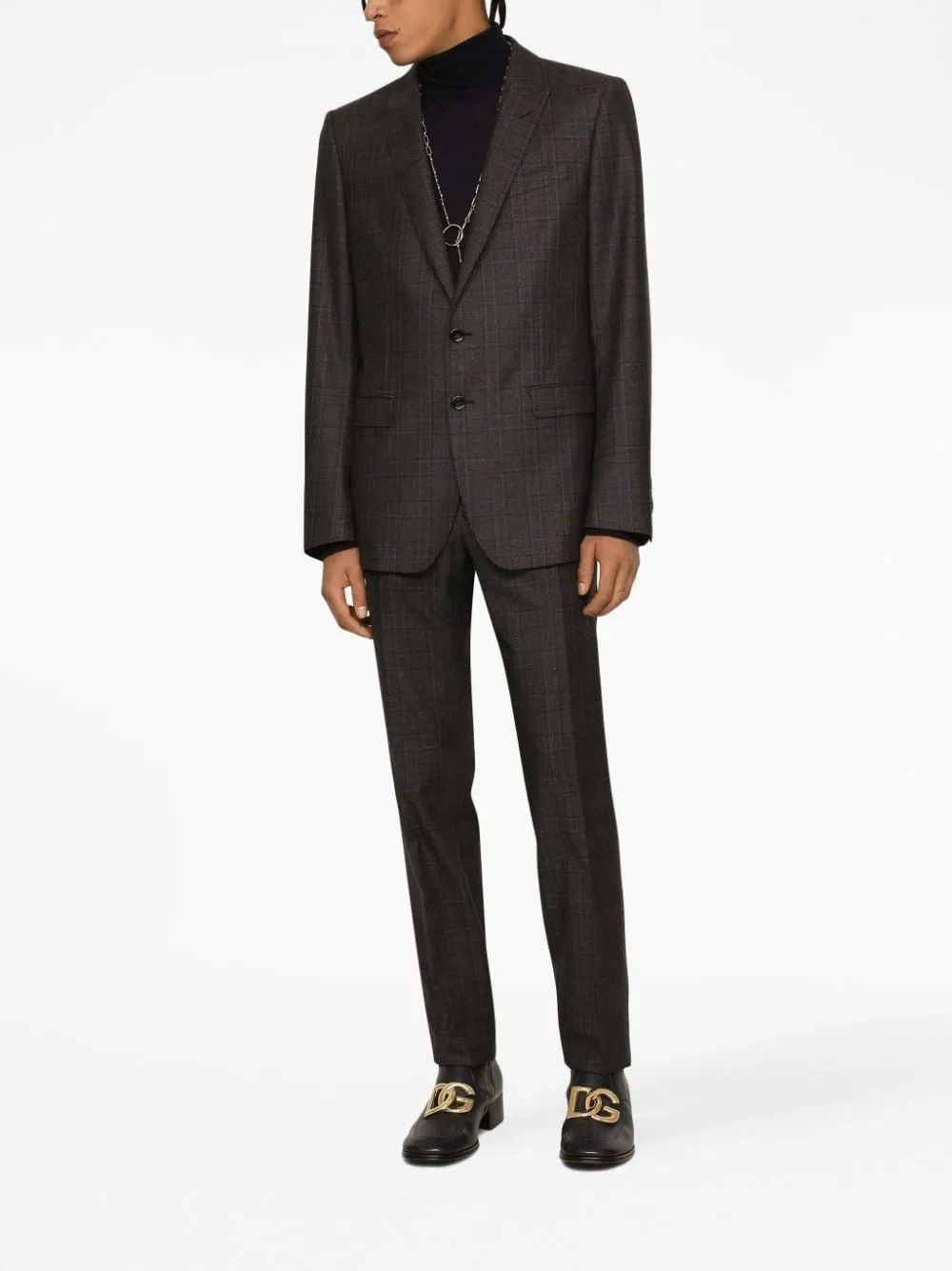 DOLCE & GABBANA Prince of Wales Check Pattern Blazer