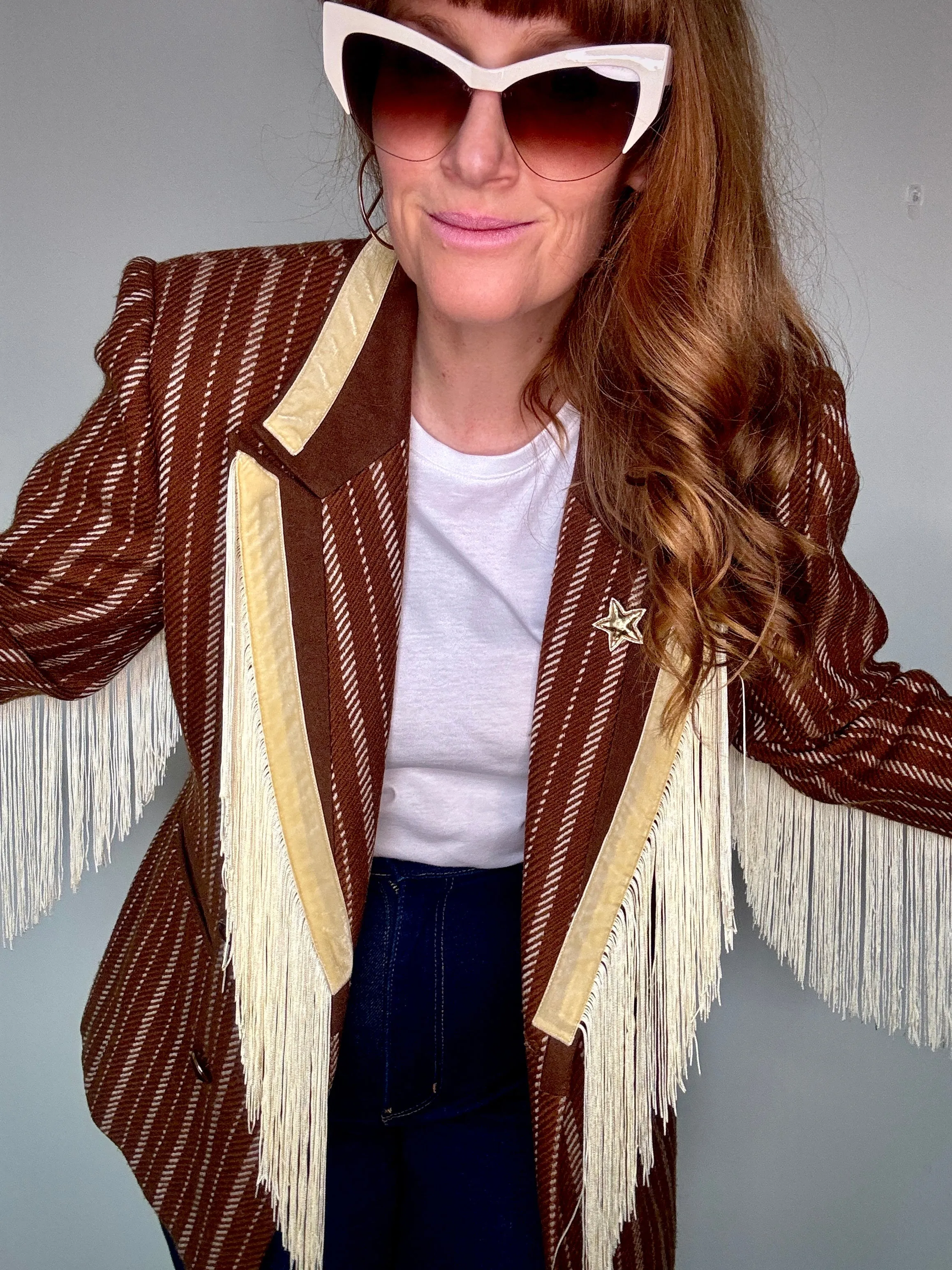 Dolly Blazer in Golden Toddy