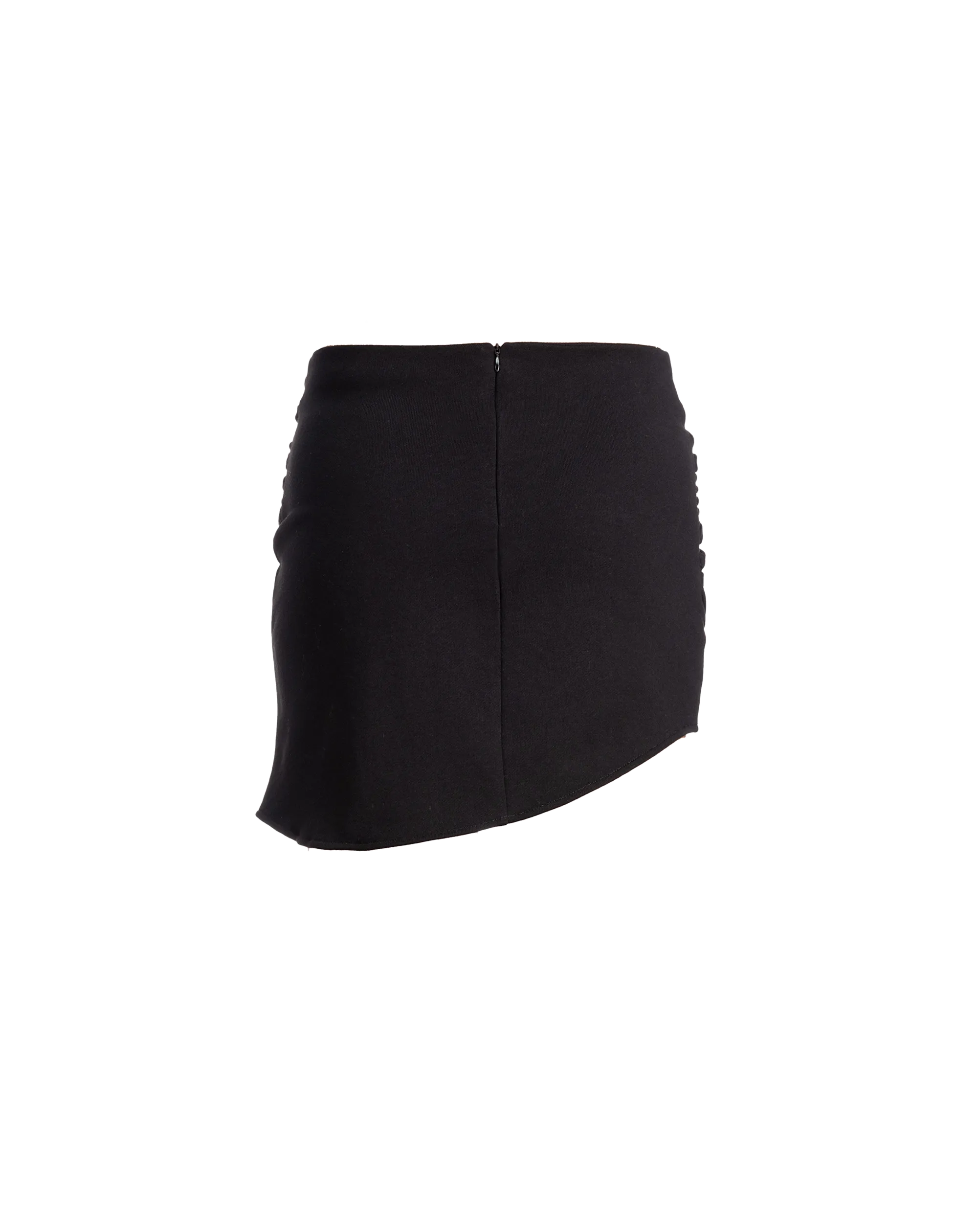 Drape Mini Skirt Black