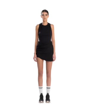 Drape Mini Skirt Black