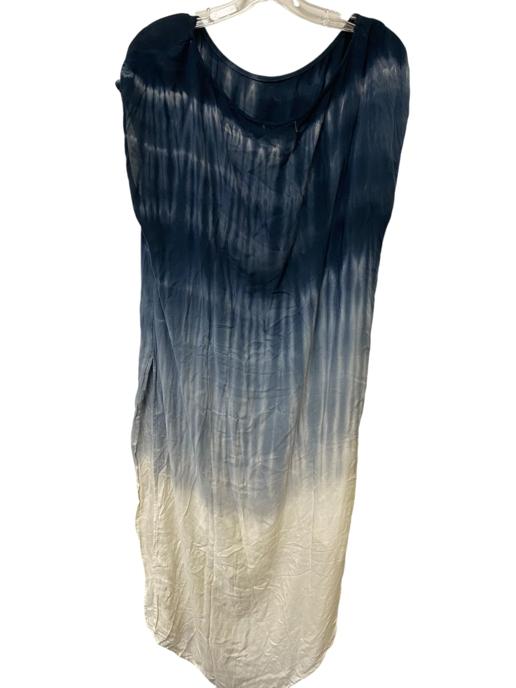 Dress Casual Maxi By Cloth & Stone In Blue & Cream, Size: L