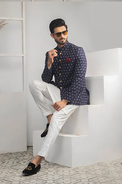 Edge Republic - ER 2063 Blue Prince Coat For Men