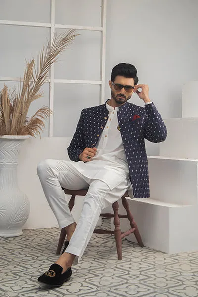 Edge Republic - ER 2063 Blue Prince Coat For Men