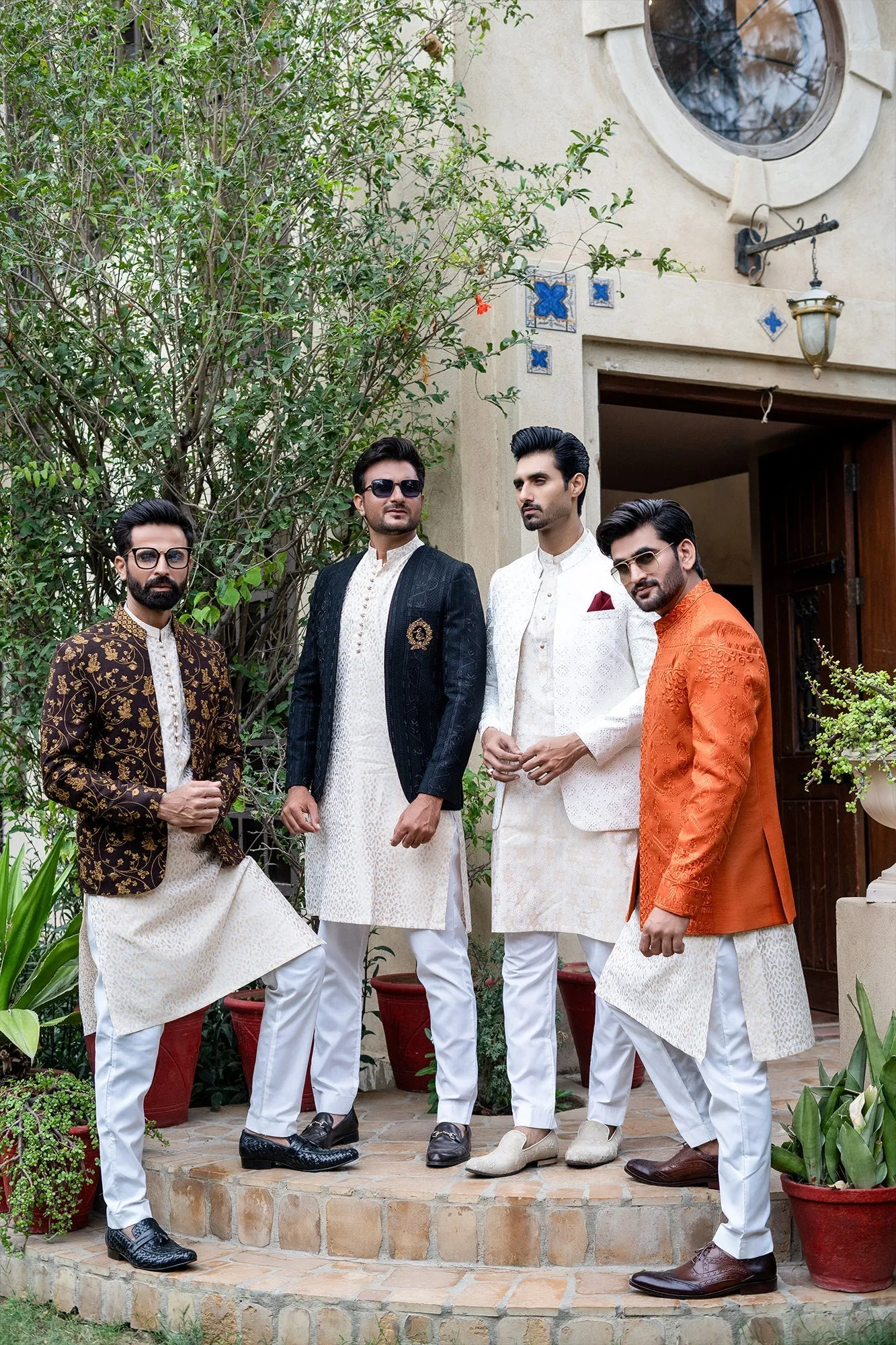 Edge Republic - ER 2079 Crisp Orange Prince Coat for Men