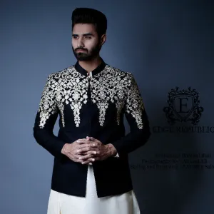 Edge Republic - ER PC 2049 Gold Black Chest Embroidery Prince Coat